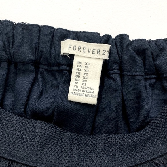 NWT Forever 21 Black Lace Skater Skirt - Picture 6 of 11